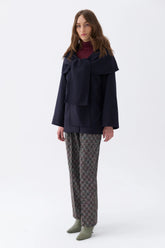 Full Coat with Front Tie Detail